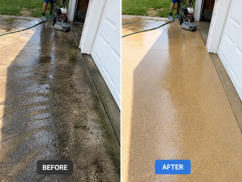 Cedar wood deck restoration and soft wash in Eugene OR